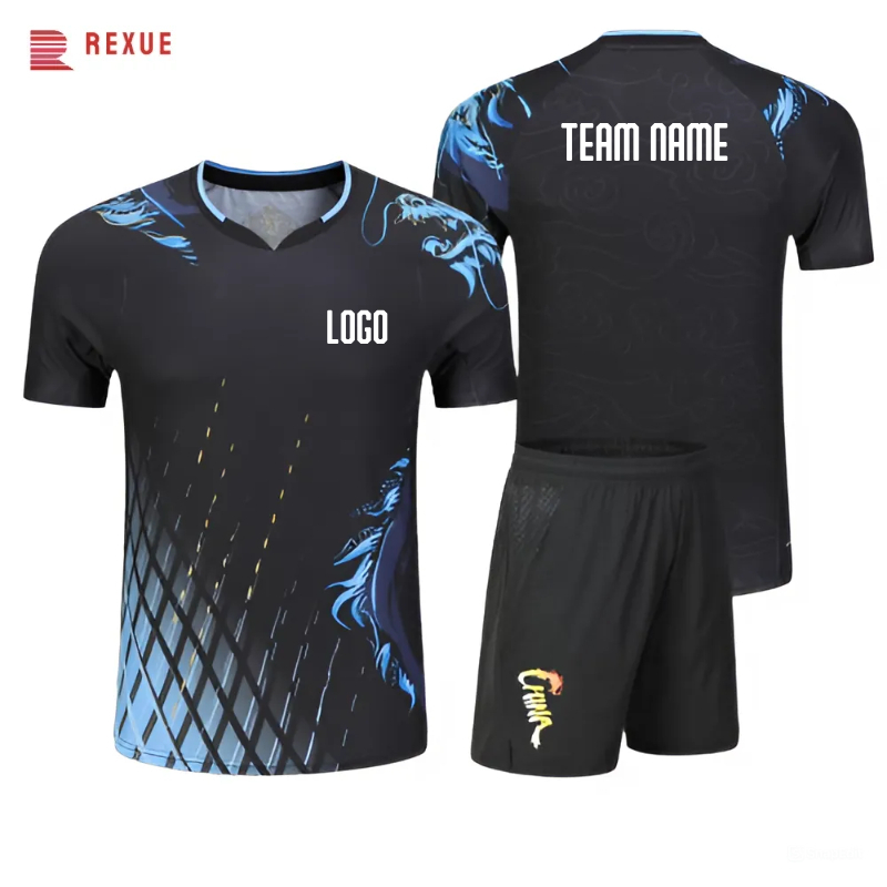 Table Tennis Uniform - Impressão badminton tênis camiseta para homens