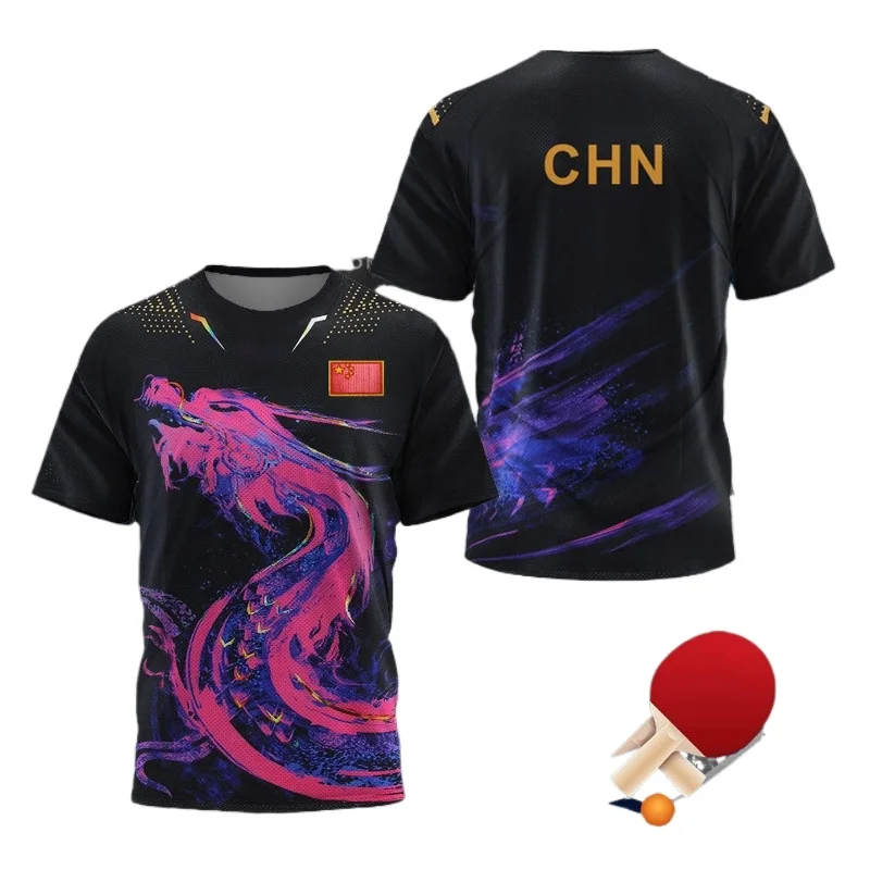 Table Tennis Uniform - Camiseta Gráfica de Tênis de Mesa
