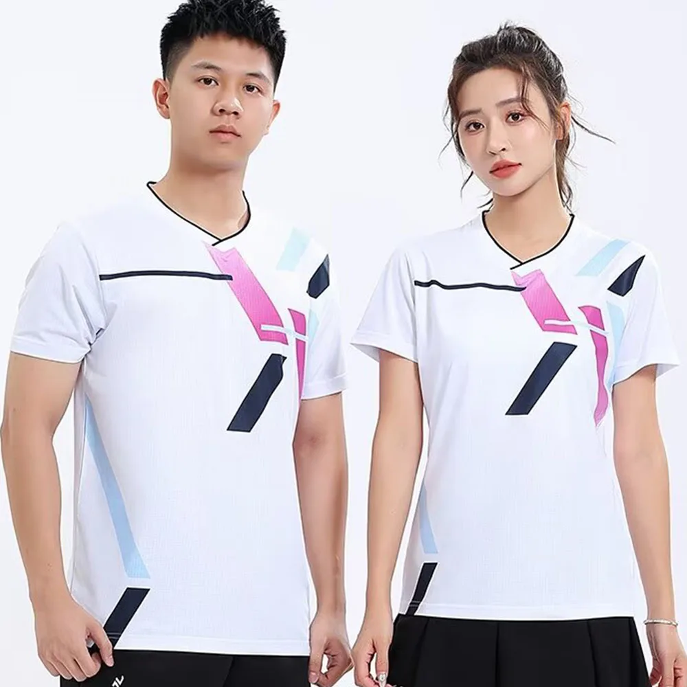 Table Tennis Uniform - Camiseta de badminton para homens e