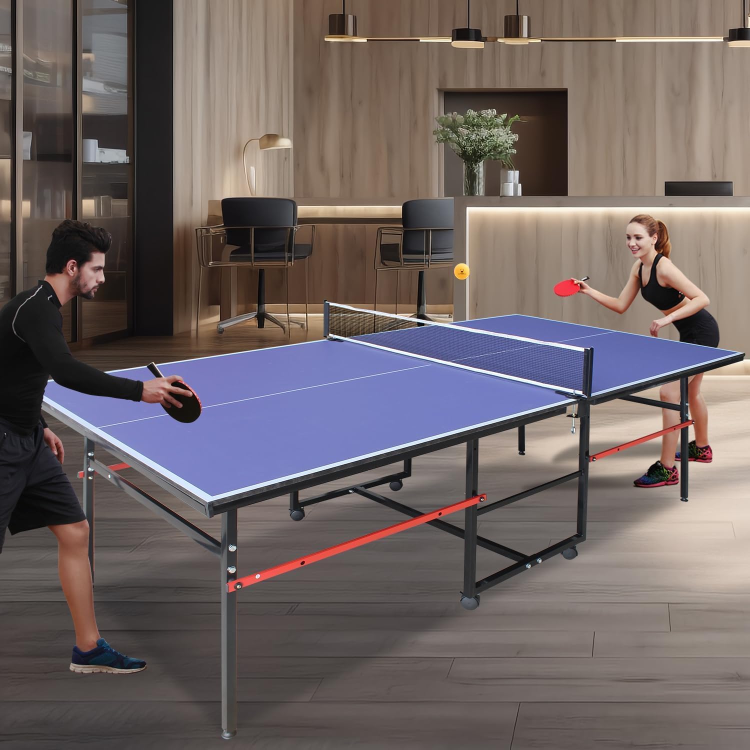 Mesa de pingue-pongue portátil - Table Tennis Net Set avaliação e preço