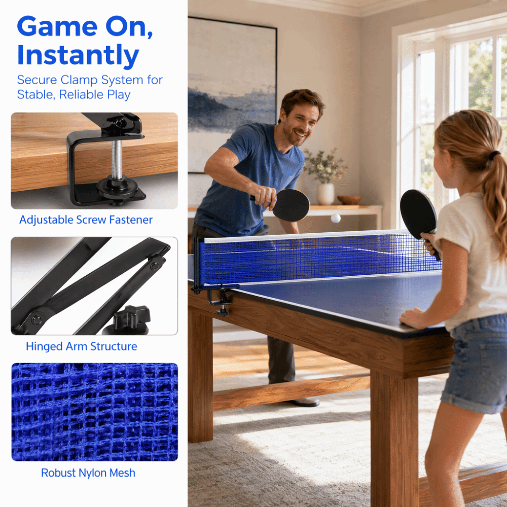 Rede de Tênis de Mesa de Nylon - Table Tennis Net Set avaliação e preço